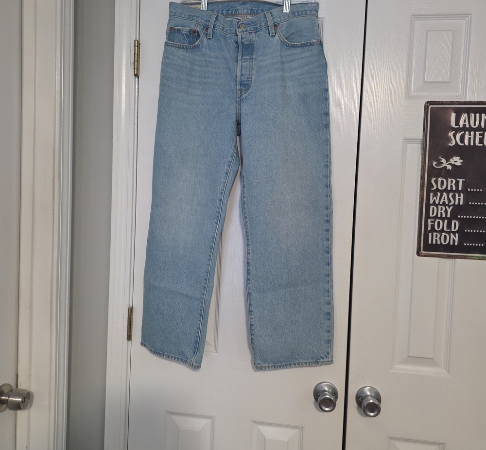 Levi's Light Blue Relaxed Straight Jeans